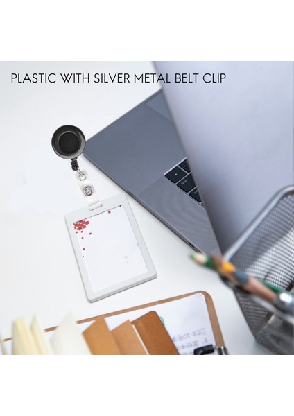 2 Adet Rozet Tutucu Geri Çekilebilir Makara Yoyo Klip Çıtçıt Düğmesi Kimlik Kartı Siyah (Yurt Dışından) fiyatları