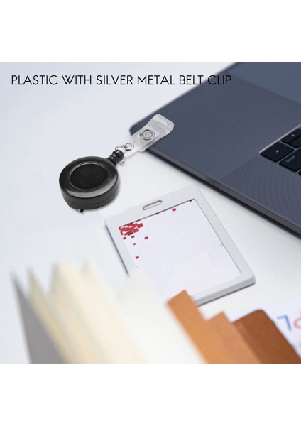 2 Adet Rozet Tutucu Geri Çekilebilir Makara Yoyo Klip Çıtçıt Düğmesi Kimlik Kartı Siyah (Yurt Dışından) modelleri