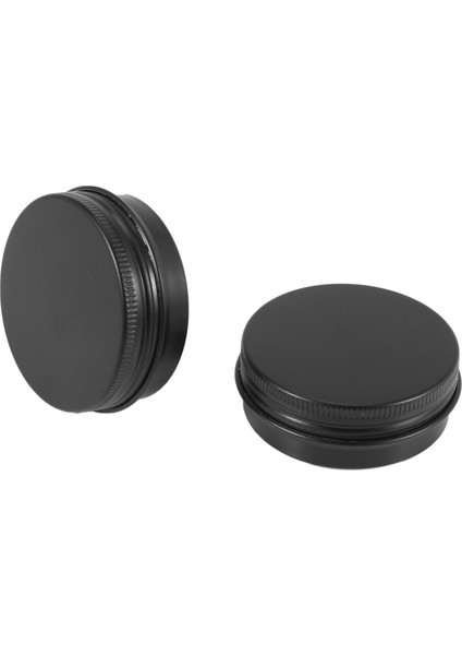 24PCS 1 Oz Siyah Alüminyum Teneke Kavanozlar Yuvarlak Vidalı Kap Kapları Boş Metal Depolama Kutuları (Yurt Dışından) modelleri
