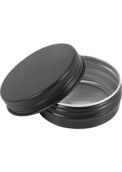 24PCS 1 Oz Siyah Alüminyum Teneke Kavanozlar Yuvarlak Vidalı Kap Kapları Boş Metal Depolama Kutuları (Yurt Dışından) fırsatları