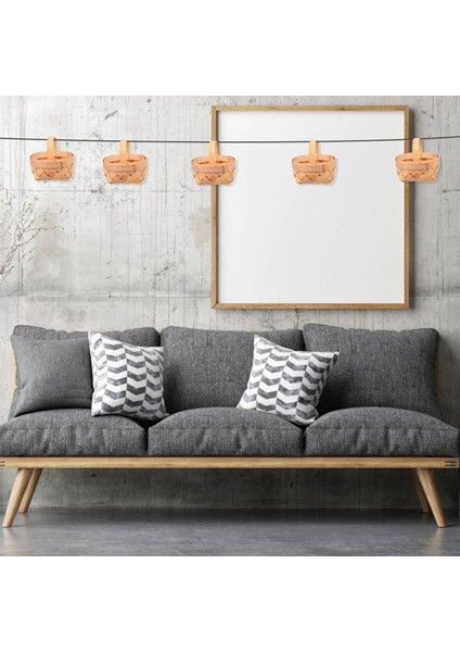 24PCS Ahşap Çip Mini Sepetler Manuel Dokuma Sepet Süslemeleri Şeker Saklama Kutusu (Yurt Dışından) modelleri