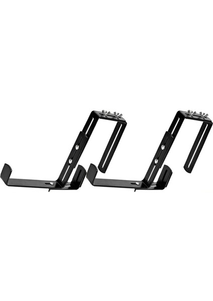 3 Çift Kanca Oluk Bitki Potu Asılı Kancalar Ray Balkon Ekici Tutucu Braketler Demir Kancalar Lik Ayarlanabilir Kanca -S (Yurt Dışından) fiyatları