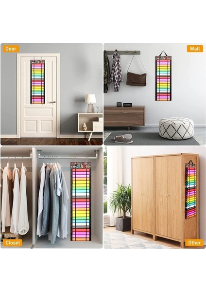 48 Bölmeli Vinil Rulo Tutucu Vinil Depolama Organizatörü Zanaat Vinil Depolama Rafı Ev Zanaat Odası Kapısı Duvar (Yurt Dışından) modelleri