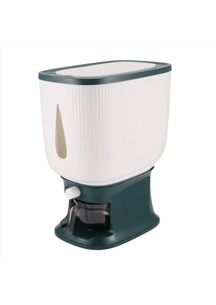 10KG Naritli Otomatik Pirinç Dispenseri Kupa Akıllı Pirinç Dispenser Pirinç Depolama Pirinç Kovası Ev Pirinç Kutusu A (Yurt Dışından)
