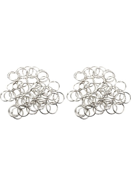 100 Adet Zımba Kitabı Bağlayıcı 30MM Dış Çapı Gevşek Yaprak Halkası Anahtarlık (Yurt Dışından)