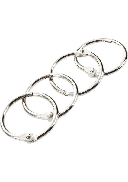 100 Adet Zımba Kitabı Bağlayıcı 30MM Dış Çapı Gevşek Yaprak Halkası Anahtarlık (Yurt Dışından) fiyatları