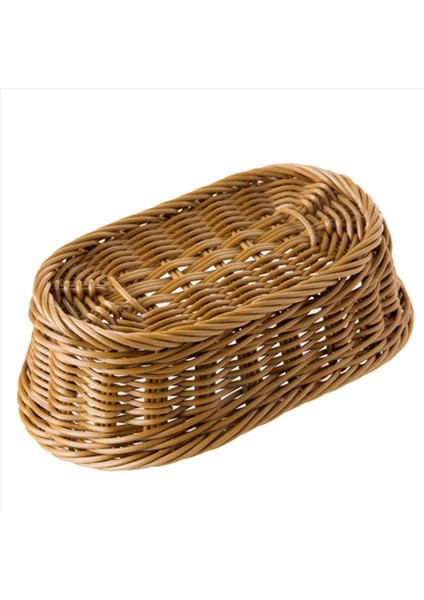 2x Oval Hasır Dokuma Ekmek Sepeti 10 2 Inçlik Gıda Meyvesi Kozmetik Depolama Masa ve Banyo (Yurt Dışından) indirimleri
