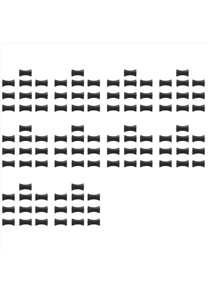 100PCS Yemek Çubukları Dinlenme Küçük Yemek Çubukları Stantlar Kaşık Çatal Tutucu Seti Çubukları Kap Çatal Bıçak Takımı Siyah (Yurt Dışından)