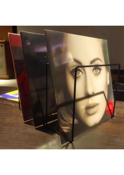 3x Metal Vinil Kayıt Ekran Raf Turn Tablası Depolama Rafı Stand Tutucu B (Yurt Dışından) fırsatları