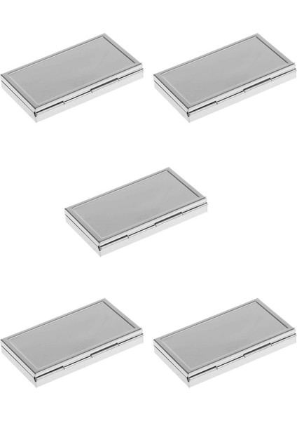 5x Mini Seyahat Metal Hap Kutusu Tıp Organizatör Konteyner Tepsisi Kutu Kılıf Depolama 3 Yuva (Yurt Dışından)