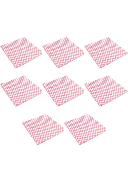 800 Pcs Damalı Deli Şeker Sepeti Astar Yemek Sarma Kağıtları Yağ Kurtlayıcı Sandviç Burger Paketleme Kırmızı ve Beyaz (Yurt Dışından)