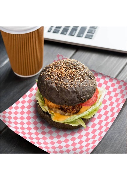 800 Pcs Damalı Deli Şeker Sepeti Astar Yemek Sarma Kağıtları Yağ Kurtlayıcı Sandviç Burger Paketleme Kırmızı ve Beyaz (Yurt Dışından) indirimleri