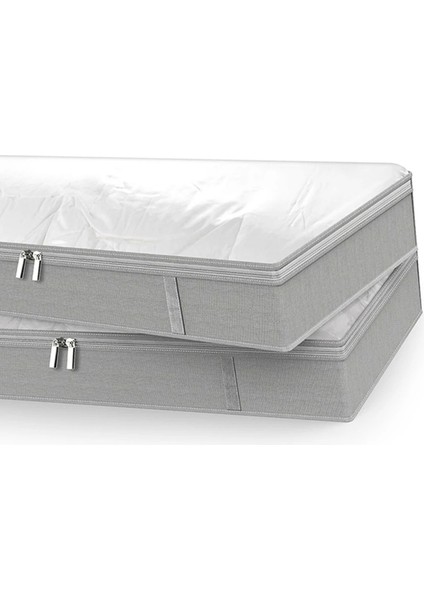 6x Yatak Çantaları Altında Katlanabilir Yatak Depolama Kutuları Altında Kalın Nefes Alabilir Giysiler Depolama Çantaları Organizatör (Yurt Dışından) indirimleri