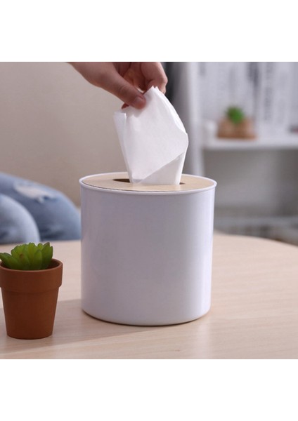 2x Ahşap Kapak Yuvarlak Rulo Kağıt Doku Tüpü Hanehalkı Çıkarılabilir Mini Ahşap Doku Kutusu (Yurt Dışından) fiyatları