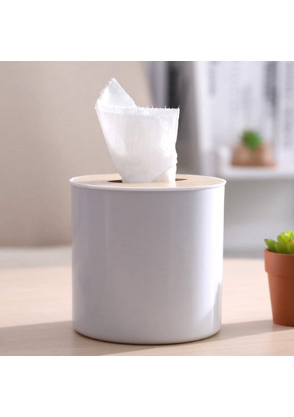 2x Ahşap Kapak Yuvarlak Rulo Kağıt Doku Tüpü Hanehalkı Çıkarılabilir Mini Ahşap Doku Kutusu (Yurt Dışından) indirimleri