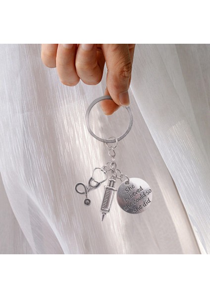 2x Şırınga Stetoskop Anahtarlık Anahtar Zinciri Anahtarlık Doktor Hemşire Doktorları Öğrenci Mezuniyet Takı (Yurt Dışından) modelleri