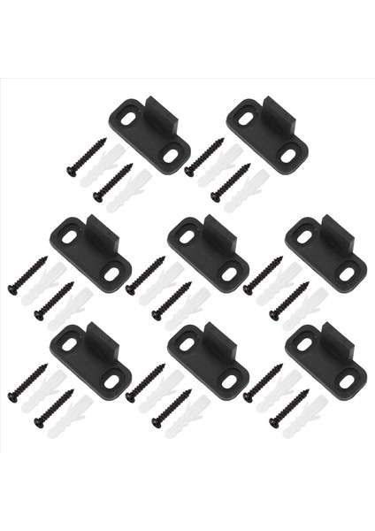 8 Adet Sürgülü Ahır Kapı Zemin Kılavuzları Dolap Kapı Kılavuzları Donanım Plastik Basit Zemin Duvarı Monte Alt Pist Kılavuzu (Yurt Dışından)