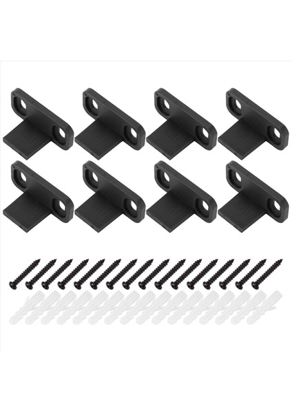 8 Adet Sürgülü Ahır Kapı Zemin Kılavuzları Dolap Kapı Kılavuzları Donanım Plastik Basit Zemin Duvarı Monte Alt Pist Kılavuzu (Yurt Dışından) fiyatları