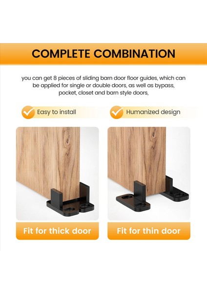 8 Adet Sürgülü Ahır Kapı Zemin Kılavuzları Dolap Kapı Kılavuzları Donanım Plastik Basit Zemin Duvarı Monte Alt Pist Kılavuzu (Yurt Dışından) indirimleri