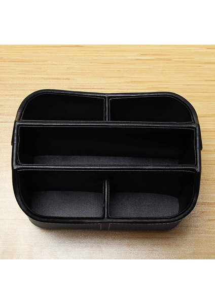 2x Deri Uzaktan Kumanda Tutucu 360 Derece Eğirme Masası Tv Uzaktan Caddy Başucu Masa Organizatörü (Yurt Dışından) modelleri