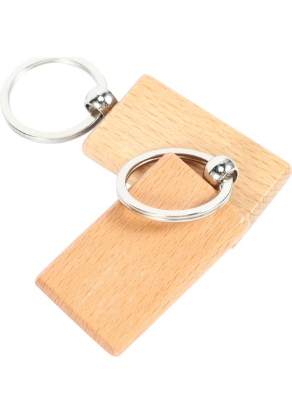 40PCS Boş Ahşap Anahtarlı Diy Ahşap Anahtar Zincirleri Anahtar Etiketler Ler Sarı Dikdörtgen (Yurt Dışından) fırsatları