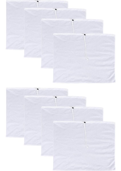 8 Paket Demleme Çantaları -Meyve Elma Şarabı Için Denenebilir Örgü Çanta Elma Elma Üzüm Şarap Pres Brawstring Süzme Bir Çantada 38X42CM (Yurt Dışından)