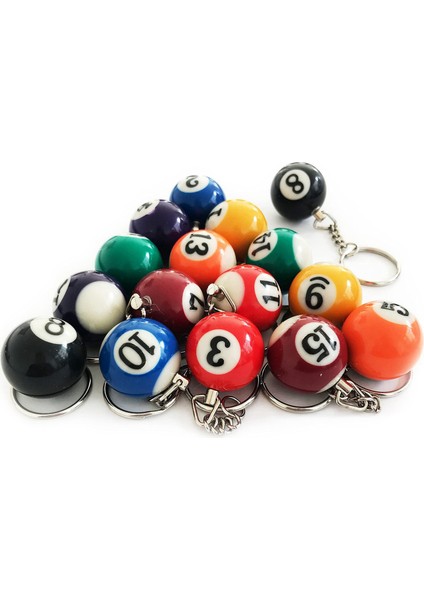 Renkli Bilardo Ball Keychain Seti 32 Pc Mini Magic Ana Zincirli Toplar Sekizball Billar Bilardo Zincirleri Aksesuarlar (Yurt Dışından) modelleri
