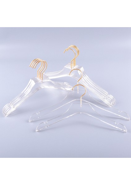 15 Adet Altın Kancalı Temiz Akrilik Giysiler Askısı Şeffaf Gömlekler Elbise Askı Bayan Çocuklar Için Çentiklerle L (Yurt Dışından) fiyatları