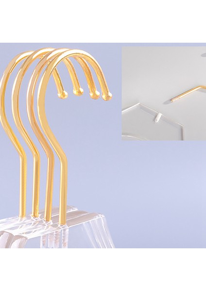 15 Adet Altın Kancalı Temiz Akrilik Giysiler Askısı Şeffaf Gömlekler Elbise Askı Bayan Çocuklar Için Çentiklerle L (Yurt Dışından) indirimleri