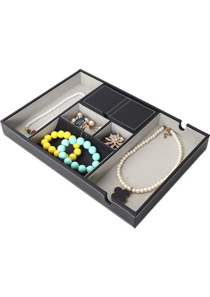 Erkekler Için 2x Vale Tepsisi Edc Tepsisi Komidin Organizatörü Masa Organizatörü Şarj Istasyonu Hepsini Yakala Dresser Tepsisi (Yurt Dışından) modelleri