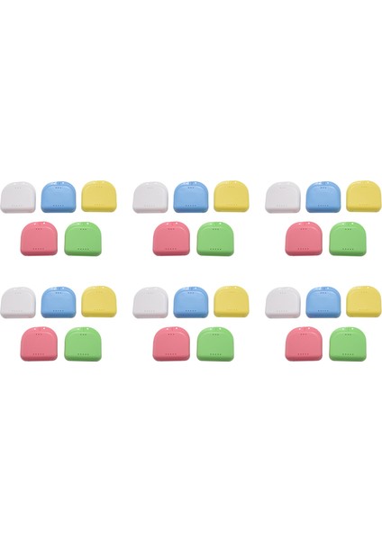 Tutma Kılıfı 30 Pcs Ağız Koruma Kılıfı Ortodontik Diş Tutucu Kutusu Takma Test Depolama Konteyneri (Yurt Dışından)