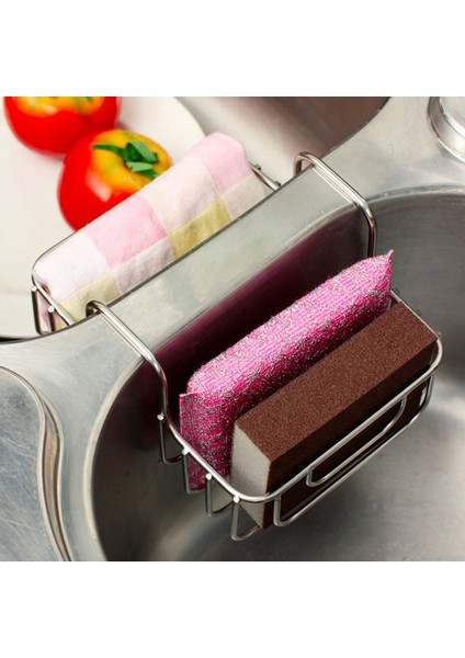 2x Mutfak Gadget Çift Lavabo Iç Askı Bulaşık Tercü Sünger Çelik Top Paslanmaz Çelik Depolama Raf Meyve Rafı (Yurt Dışından) fırsatları
