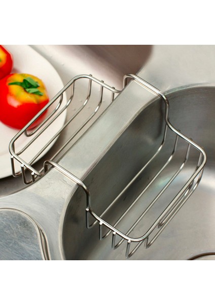 2x Mutfak Gadget Çift Lavabo Iç Askı Bulaşık Tercü Sünger Çelik Top Paslanmaz Çelik Depolama Raf Meyve Rafı (Yurt Dışından) indirimleri