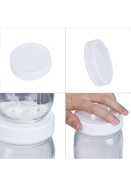 Mason Kavanoz Kapakları Için 144X Normal Ağız Kapakları Mason Konserve Kavanozları ve Daha Fazlası Için Plastik Depolama Kapakları Standart Dia 70MM (Yurt Dışından) indirimleri