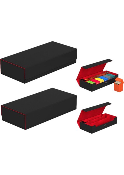 Büyük Kart Kılıf Güverte Kutusu Playmat ve Zar Toplayıcı Konteyner Kart Saklama Kutusu Depolama Toz Gözgü Kart Saklama Kutusu A (Yurt Dışından) indirimleri