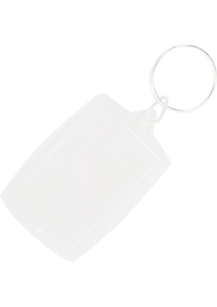 100PCS Şeffaf Boş Boş Fotoğraf Resim Çerçevesi Anahtar Yüzüğü Bölünmüş Anahtarlık (Yurt Dışından) modelleri