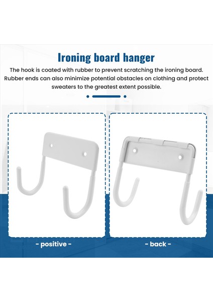 Ütü Tahtası Askısı Demir Tahtası Duvar Montajı Çamaşır Odaları Için Beyaz (Yurt Dışından) indirimleri