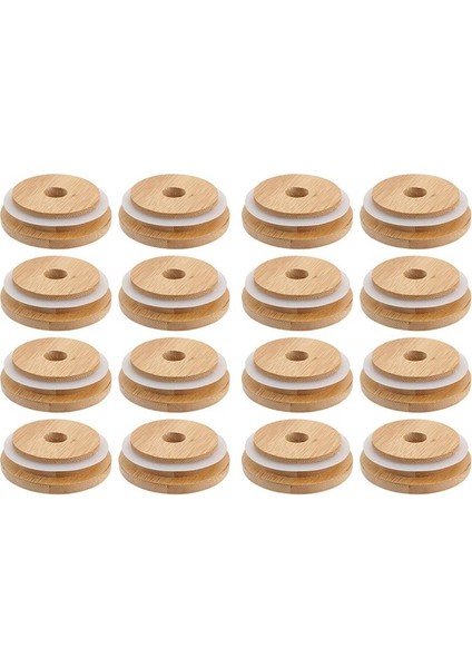 4x Yeniden Kullanılabilir Bambu Kavanoz Kapakları 70MM Bambu Mason Kavanoz Kapakları Geniş Ağız Için Saman Deliği ile Mason Kavanoz (Yurt Dışından) indirimleri