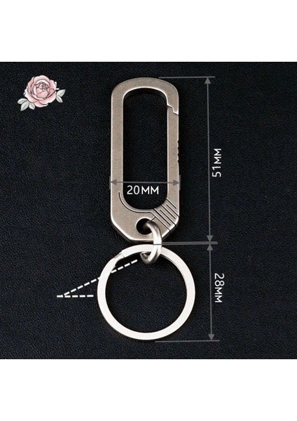 2x Titanyum Toka Anahtarı Titanyum Alaşım Yaratıcı Sadelik Buckes Kamp Aksesuarları Açık Cep Aracı (Yurt Dışından) fiyatları