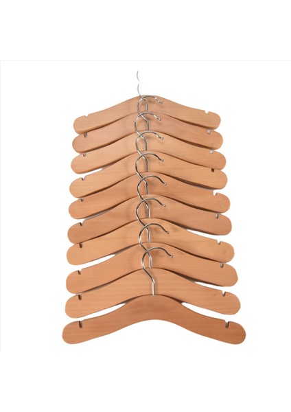 Ahşap Bebek Askıları Çocuk Askıları Çocuklar Için Çentikli Omuz Tasarımı Dekorasyon Askısı 10 Paket Orta (Yurt Dışından) modelleri