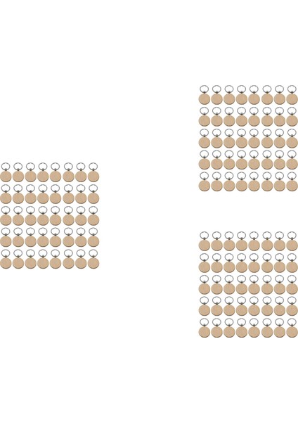 120PCS Boş Yuvarlak Yuvarlak Ahşap Anahtar Zincir Ahşap Anahtarlıklar Anahtar Etiketler Dıy Leri Gazlaştırabilir (Yurt Dışından)