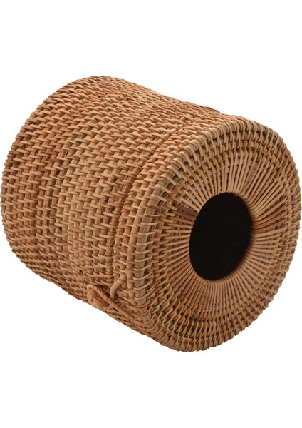 2x Yuvarlak Rattan Doku Kutusu Vine Rulo Tutucu Kapak Dispenseri Barthroom Ev Otel ve Ofis Için (Yurt Dışından) indirimleri
