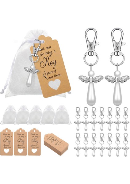 80PCS Teşekkürler Melek Anahtarlıkları Düğün Iyilikleri Vaftiz Ettiği Için Koruyucu Melek Bebek Duş Doğum Günü (Yurt Dışından) fiyatları
