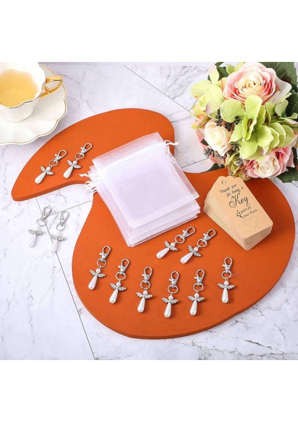 80PCS Teşekkürler Melek Anahtarlıkları Düğün Iyilikleri Vaftiz Ettiği Için Koruyucu Melek Bebek Duş Doğum Günü (Yurt Dışından) modelleri