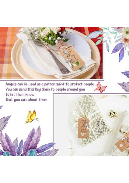 80PCS Teşekkürler Melek Anahtarlıkları Düğün Iyilikleri Vaftiz Ettiği Için Koruyucu Melek Bebek Duş Doğum Günü (Yurt Dışından) fırsatları