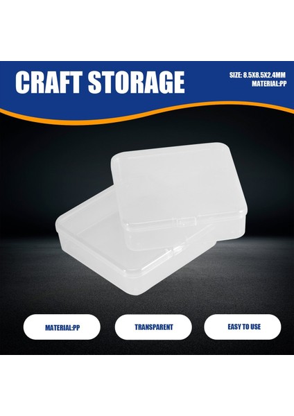 24 Adet Mini Plastik Saklama Kapları Kutusu 3 3x3 3 Inç Boş Menteşeli Kutu Takı Donanım Oyun Parçaları El Sanatları Için (Yurt Dışından) indirimleri