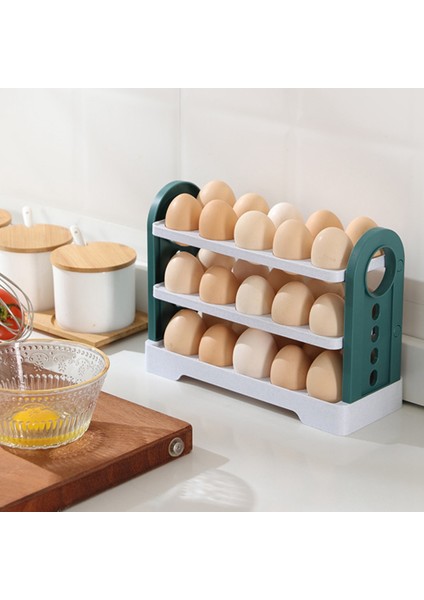Yeni Buzdolabı Yumurta Depolama Kutusu Döner Buzdolabı Yumurta Tutucu Kılıf Alanı Tasarlayan Yumurta Organizatör Konteyner Beyaz (Yurt Dışından) modelleri