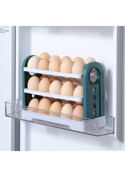 Yeni Buzdolabı Yumurta Depolama Kutusu Döner Buzdolabı Yumurta Tutucu Kılıf Alanı Tasarlayan Yumurta Organizatör Konteyner Beyaz (Yurt Dışından) indirimleri
