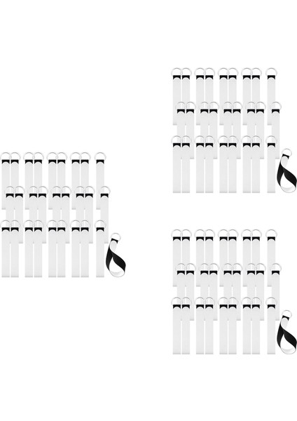 90 Adet Süblimasyon Boş Bilek Kordonları Kayış Bileklik Anahtarlık Bileği Bilek Koruyucu Anahtarlık Tutucusu (Yurt Dışından)