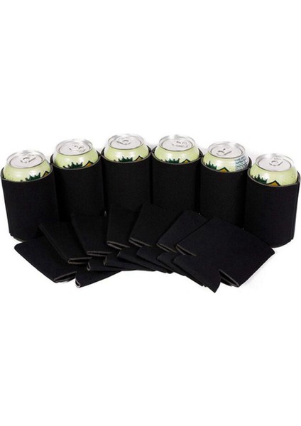 20PCS Neopren Bira Soğutabilir Bardak Şişe Kol Izolatör Sargısı Kapağı Yeni Siyah (Yurt Dışından) modelleri